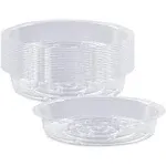 Rocutus Plant Saucer,20 Pack Plastic Plant Saucer Drip Trays Small Plant Plate Dish,Heavy Duty