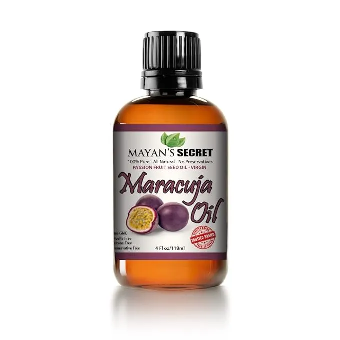 Mayan's Secret Passion Fruit Seed oil Maracuja Oil 100% Pure/Natural/Cold Pressed/Undiluted.