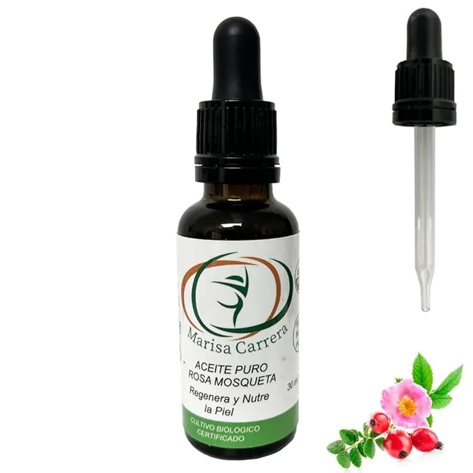 100 % Certified Organic Growing Rosehip Oil / Aceite Puro de Rosa Mosqueta 30 ml ...