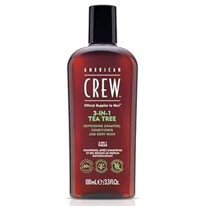 American Crew 3-in-1 Tea Tree Shampoo Conditioner Body Wash 3.3 oz