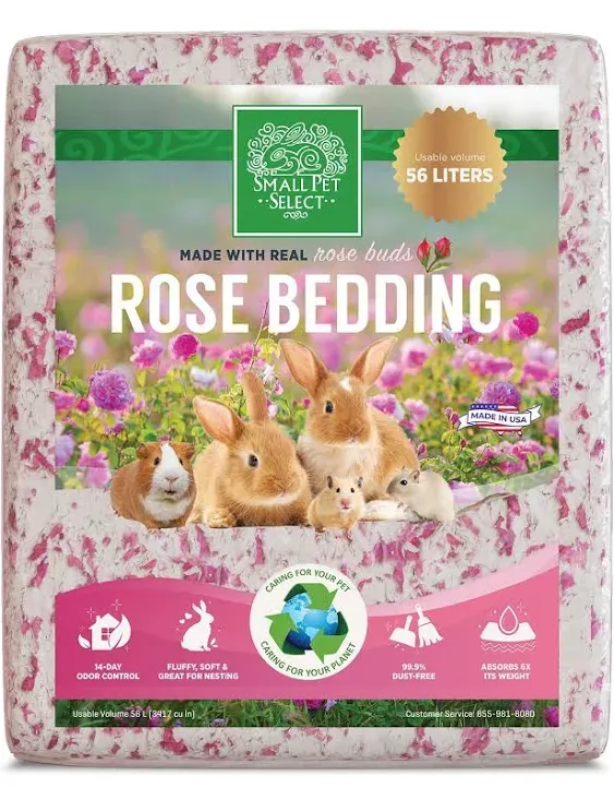 - Natural Paper Bedding with Real Rose Petals, 56L