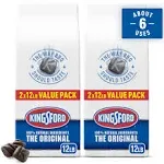 Kingsford Original Charcoal Briquettes - 12lbs. 2 Pack