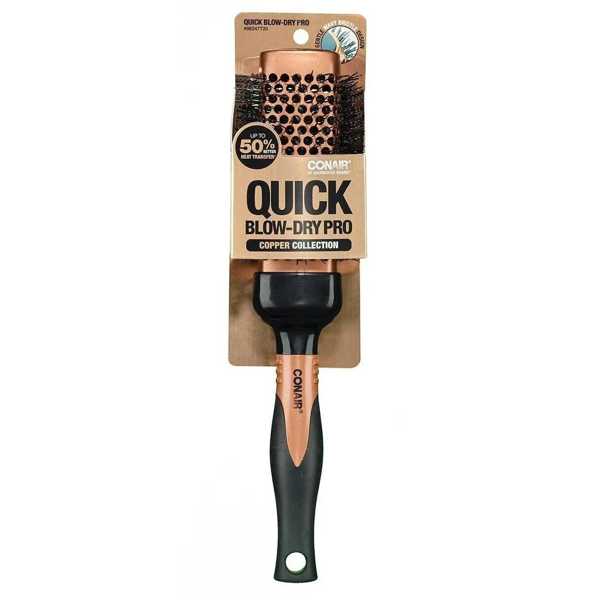 CONAIR Quick Blow Dry Pro Copper Collection Round Hair Brush