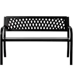 Gardenised Patio Steel 47" Park Bench for Garden Weather Resistant