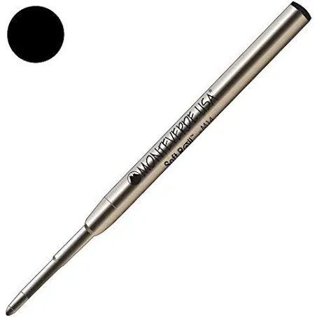 Monteverde Soft Roll Ballpoint Refill for Montblanc Pens Black M142bk