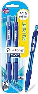 Paper Mate Profile Pens, Ballpoint, Bold (1.4 mm) - 2 pens