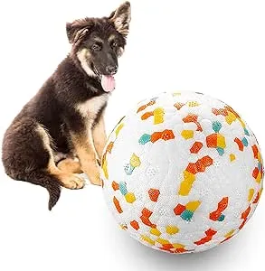 Dog Balls, Indestructible Dog Toy Ball for Aggressive Chewers, Durable High Elasticity Interactive Ball for Training Dog Catch and Fetch, Large Medium Small Dog and Puppies(3in, 1pcs)