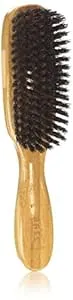 Bass Deluxe Oval 100% Wild Boar Bristles Extra Firm Wood Handle