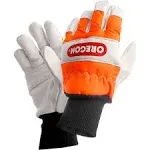 Oregon Chainsaw Left-Hand Protection Leather Gloves