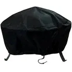 Sunnydaze Round Fire Pit Cover, Black