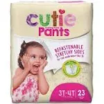 Cuties Cutie Girls 3T/4T Refastenable Potty Training Pants