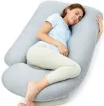 Momcozy U Shaped Cooling Fabric Pregnancy Pillow