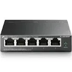 TP-Link TL-SG1005P| 5 Port Fast Ethernet PoE Switch | 4 PoE+ Ports @67W | Desktop | Plug & Play | Sturdy Metal w/ Shielded Ports | Fanless | Limited Lifetime Protection | Extend & Priority Mode