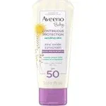 Aveeno Baby Continuous Protection Zinc Oxide Mineral Sunscreen Lotion for Sensitive Skin