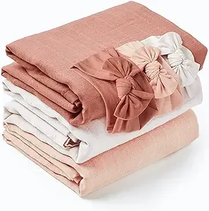 3 Pack Cotton Muslin Swaddle Blanket