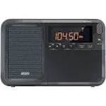 Eton Elite Traveler AM/FM, Longwave, Shortwave Radio with RDS, World Clock, 500 Stations, Dial Tuning, Alarm, Sleep Timer, Leather Case, Portable International Radio with High-Contrast LCD