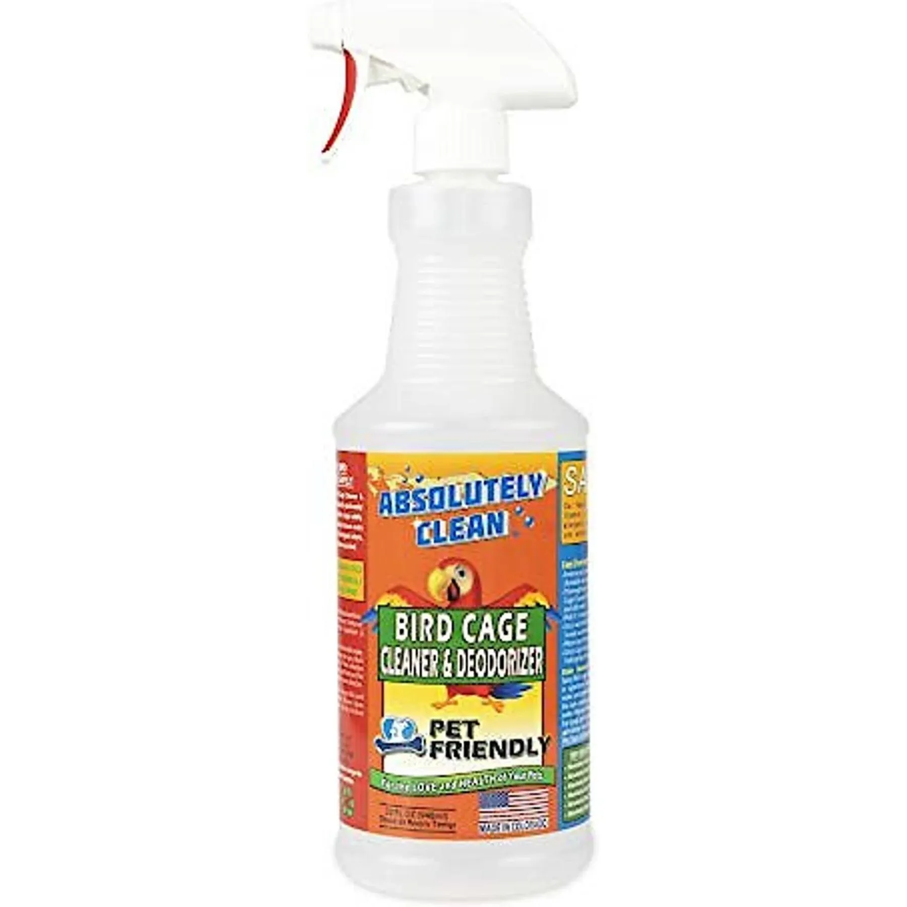 Absolutely Clean Amazing Bird Cage Cleaner and Deodorizer - Just Spray/Wipe - SA