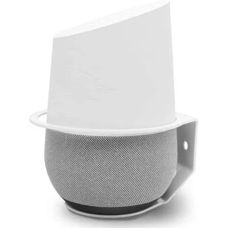 Google Home Wall Mount, Sturdy Metal Made Mount Stand Holder for Google Home.(White), Size: One Size