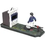 Design Toscano Old-Fashioned Footballer Authentic Foundry Iron Mechanical Bank