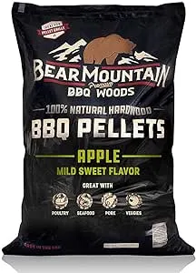 Bear Mountain Apple BBQ Wood Pellets, 20-lbs