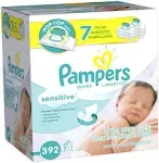 Pampers Sensitive Baby Wipes - 392 count