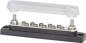 Blue Sea Systems 2300 150 Amp Common BusBar with 10 screws and a cover