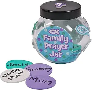 Family Prayer Jar Craft Kit, Makes 12 - VBS, Sunday School Crafts for Kids and Fun Home Activities