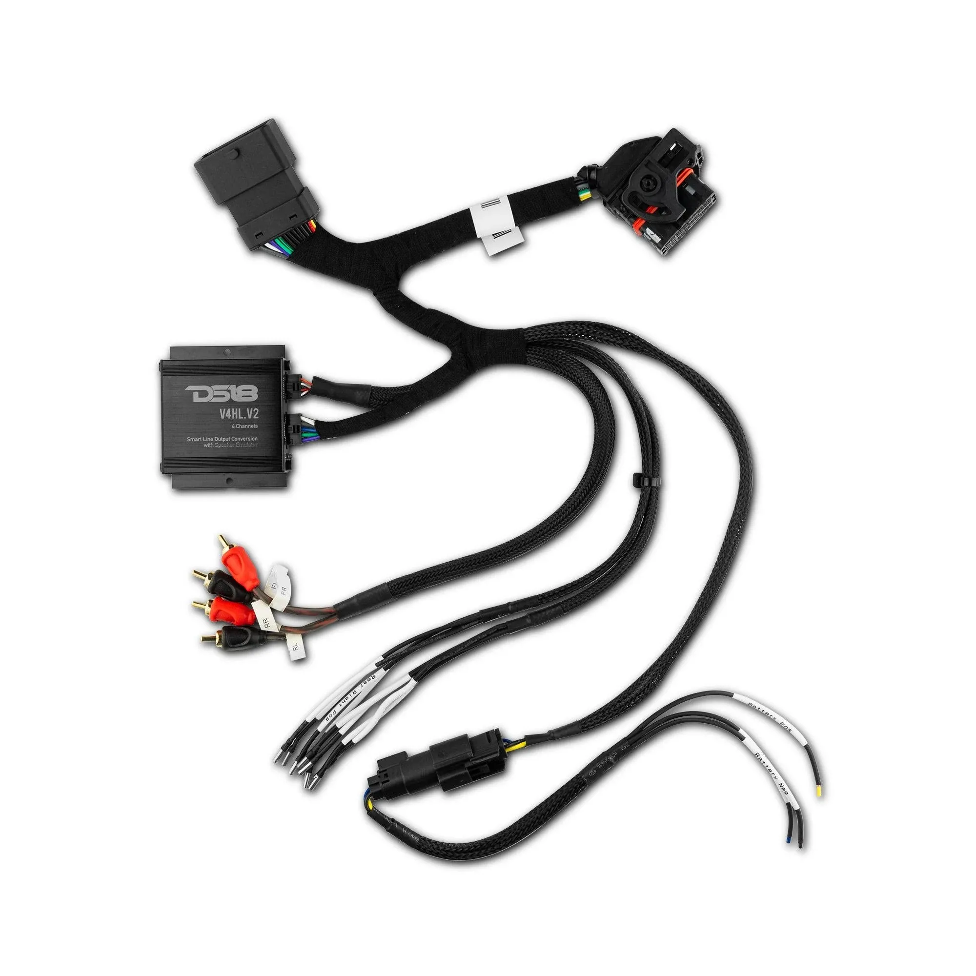 DS18 Harley 2014+ Street/Road/Electra Glide Radio Interface Harness for Amps