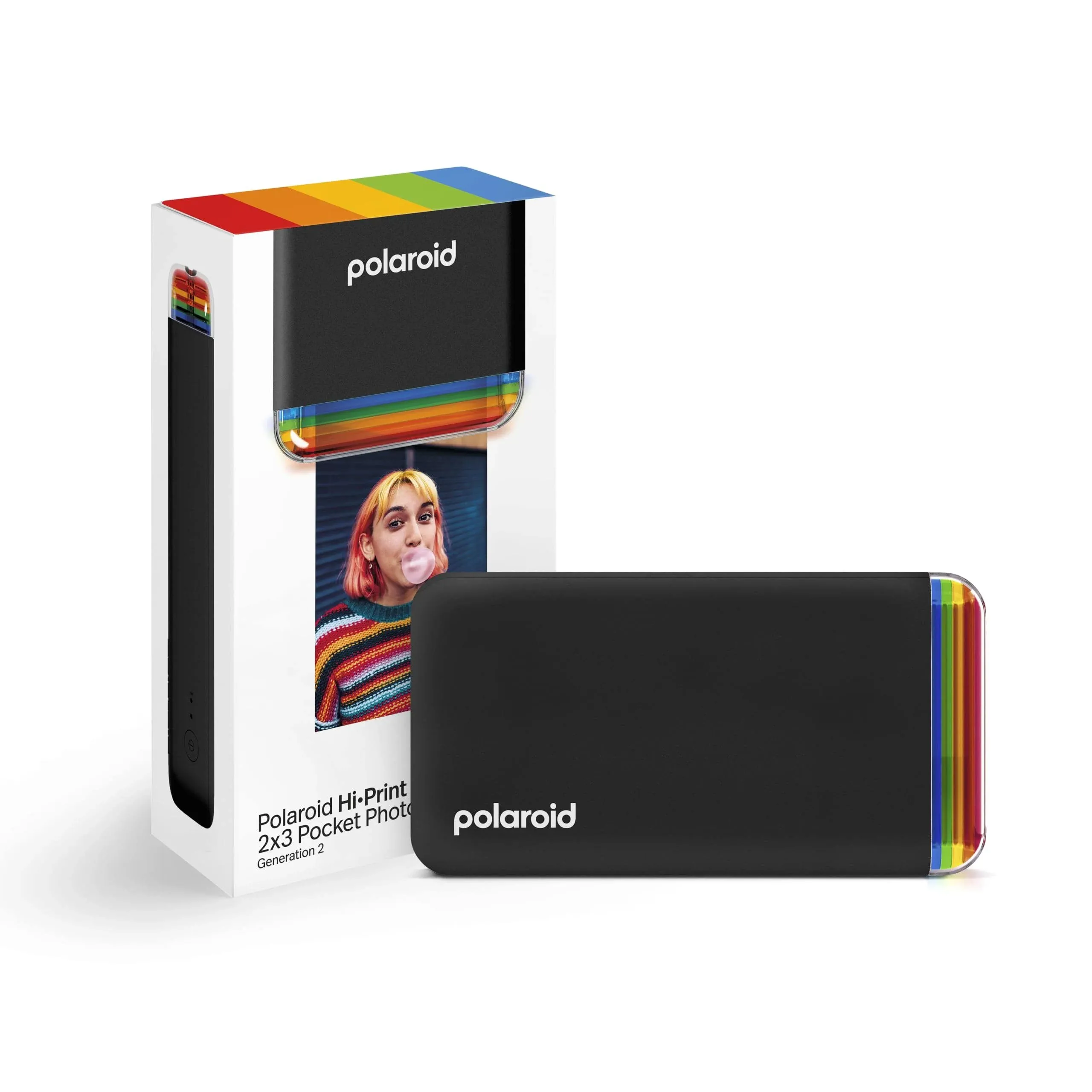 Polaroid Hi-Print Generation 2 Pocket Photo Printer, Black