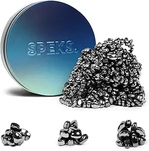 Speks Crags Ferrite Putty | 500+ Ferrite Stones in a Tin, Fidget Toy for Adults & Teens 14+, Desk Toy for Office, Christmas Gift, Holiday Stocking Stuffer, Stress Relief | Blue Gradient, Medium