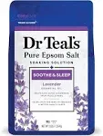 Dr Teal's Pure Epsom Salt Soaking Solution Soothe & Sleep with Lavender 1.36kg