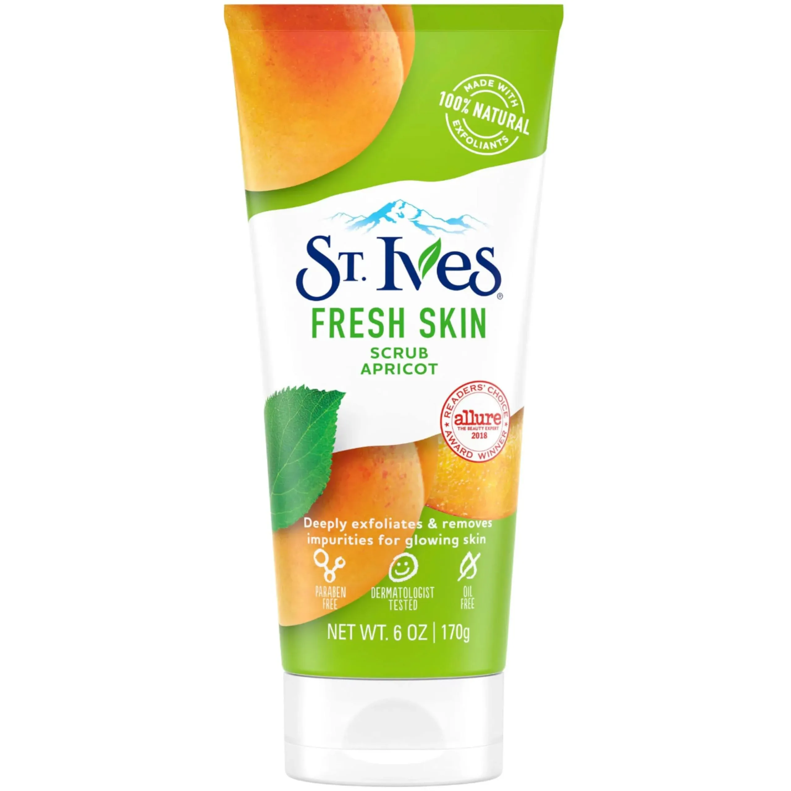 St. Ives Fresh Skin Invigorating Apricot Scrub 6 oz 2 Pack by St. Ives