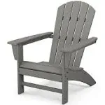 Polywood Slate Grey Nautical Adirondack Chair