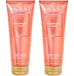 Bath and Body Works 2 Pack Champagne Toast Ultra Shea Body Cream 8 Oz.