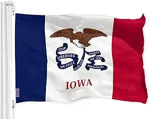 Iowa State Flag 150D Printed Polyester 3x5 Ft