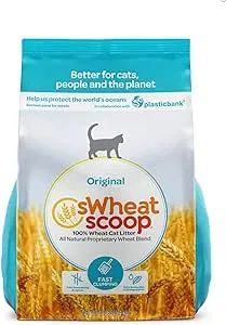 sWheat Scoop Wheat-Based Natural Cat Litter, Original Fast Clumping, 12 Pound Bag