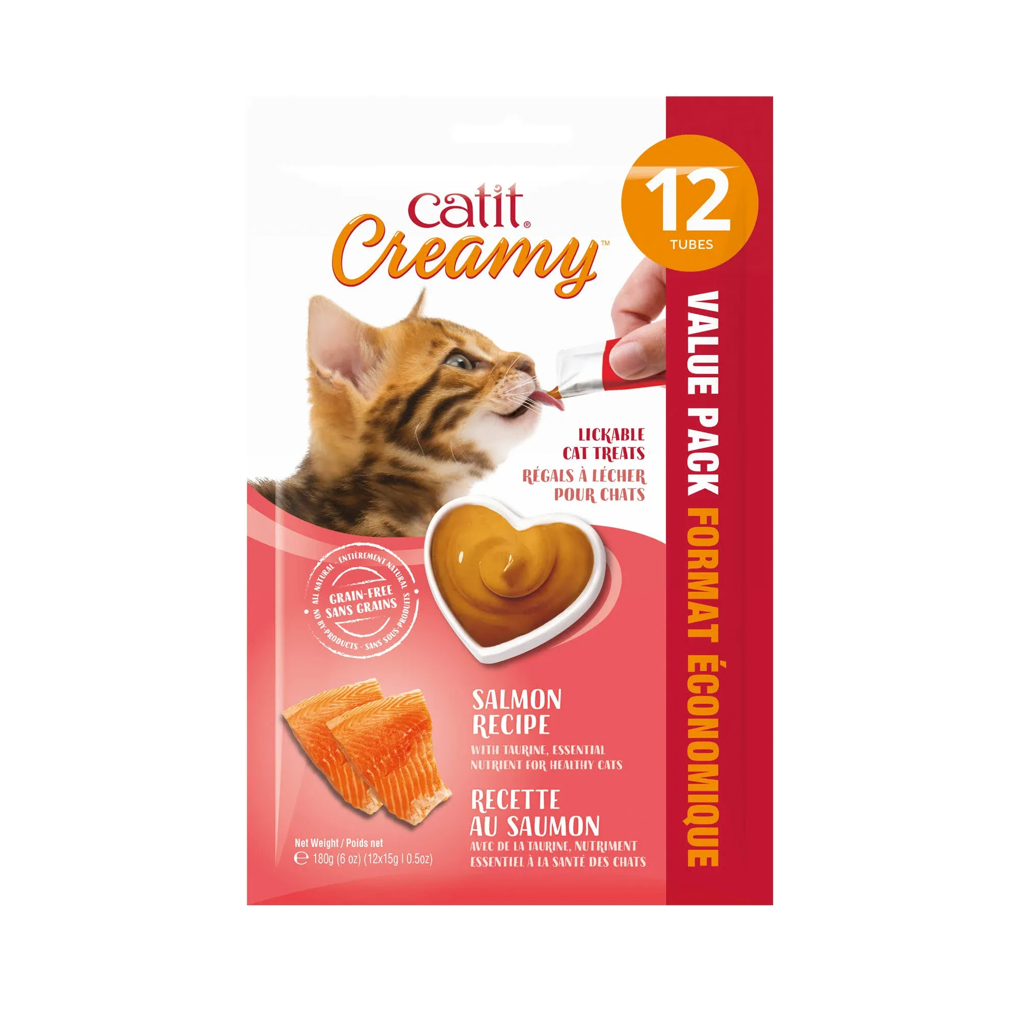 Catit Creamy Tuna Recipe Cat Lickable Treats 12 Tubes August 2025