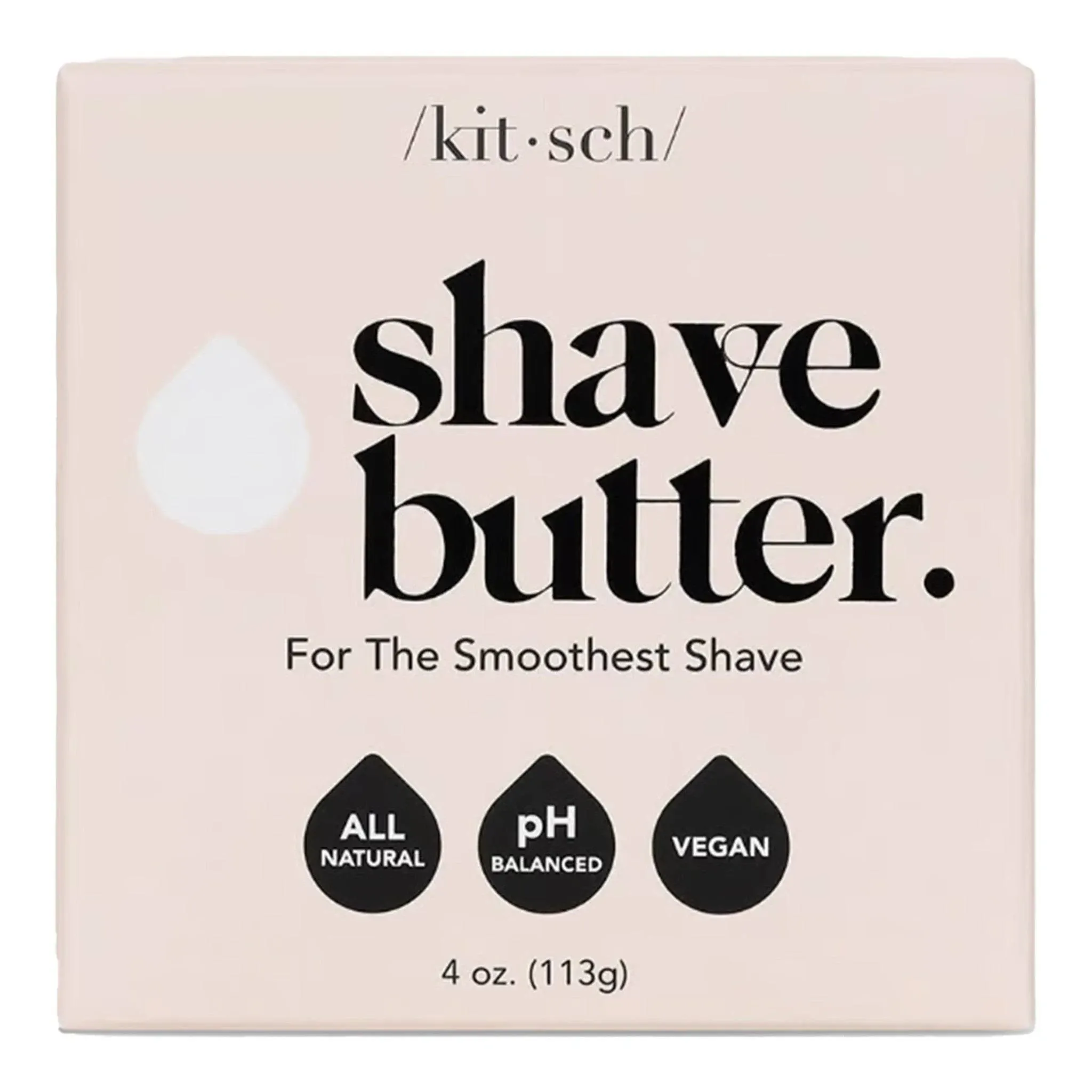 Kitsch Smooth Shave Butter - Hydrating, Non-Clog Formula for Women&#039;s Shaving, 4 