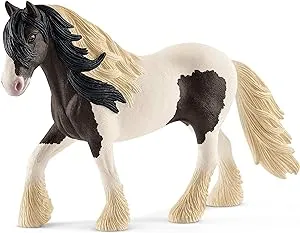 Schleich Farm World Tinker Stallion Horse Figurine - Realistic and Durable Farm Animal Toy Figure with Authentic Details, Fun and Imaginative Play for Boys and Girls, Gift for Kids Ages 3+