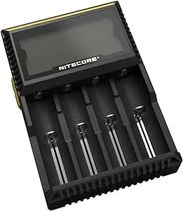 Nitecore 9004666 (Sysmax Industrial) Digi Charger D4 Universal Smart Charger, Black