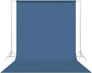 Savage Seamless Paper Photography Backdrop - Color #64 Blue Jean, Size 53 Inches Wide x 36 Feet Long, Backdrop for YouTube Videos, Streaming, Interviews and Portraits - Made in USA