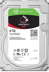 Seagate IronWolf ST6000VN001 6TB 5400 RPM 256MB Cache SATA 6.0Gb/s 3.5" Internal Hard Drive Bare Drive