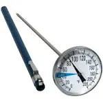 Stainless Steel Soil Thermometer by | 127Mm Stem, Easy-To-Read 1.5” Dial Display