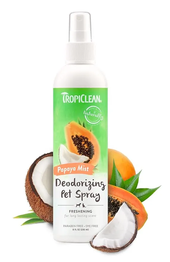 TropiClean Papaya Mist Deodorizing Pet Spray (8 oz)