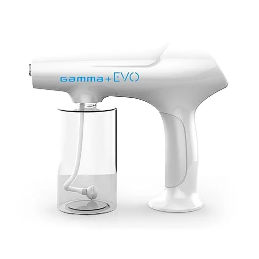 GAMMA+ Evo Nano Mister Pulvérisateur d'eau portable sans fil, brume de désinfection, rechargeable par USB-C pour barbier, salon, usage domestique