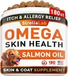 Strellalab, Omega Skin Health with Salmon Oil, for Dogs & Cats