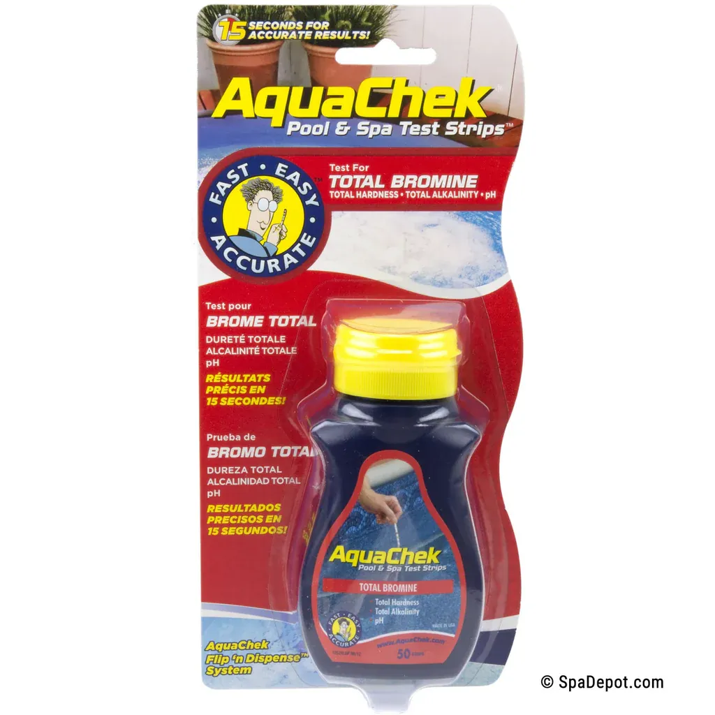 AquaChek Bromine 4-in-1 Spa & Pool Test Strips