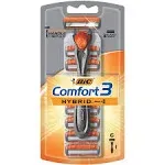 Men&#039;s Hybrid Triple Razor - with 6 Cartridges