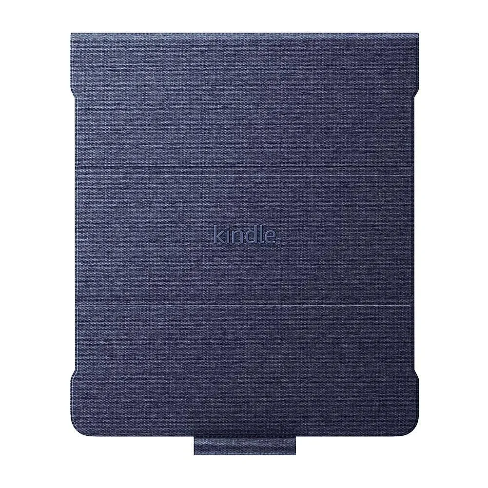 Amazon Kindle Scribe Fabric Folio Cover with Magnetic Attach, Sleek Protective Case - Denim