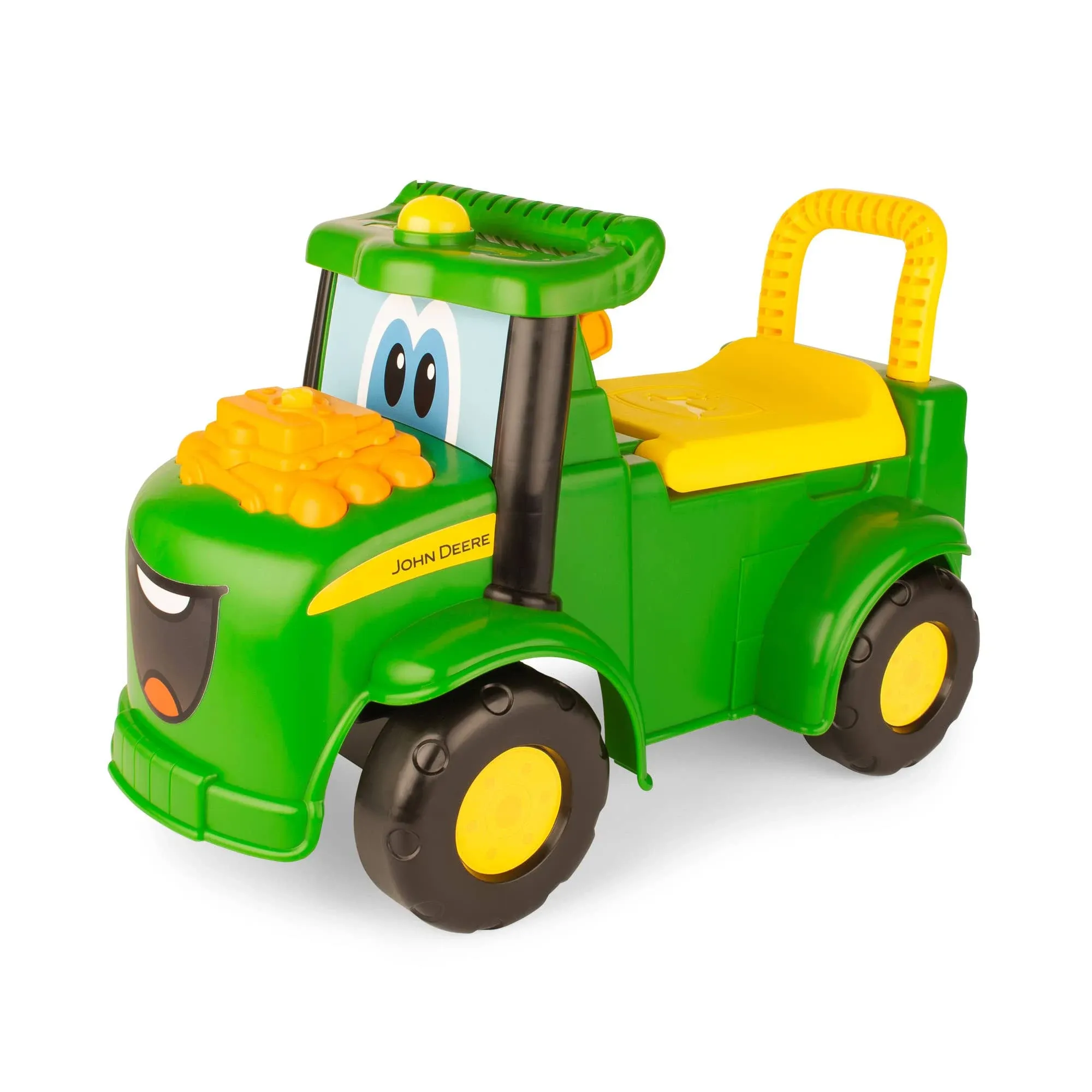 John Deere Johnny Tractor Ride On Toy with Lights and Sounds - John Deere Tractor Toys Ride On - Toddler Outdoor Toys - Ride on Toys Ages 1 Year and Up,Green